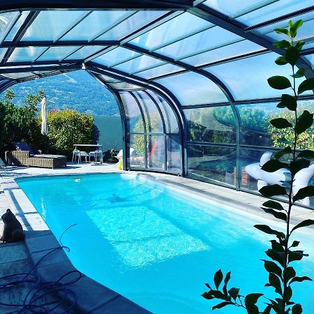 O Rendez Vous maison mitoyenne Piscine chauffée mars-octobre Grimisuat Extérieur photo